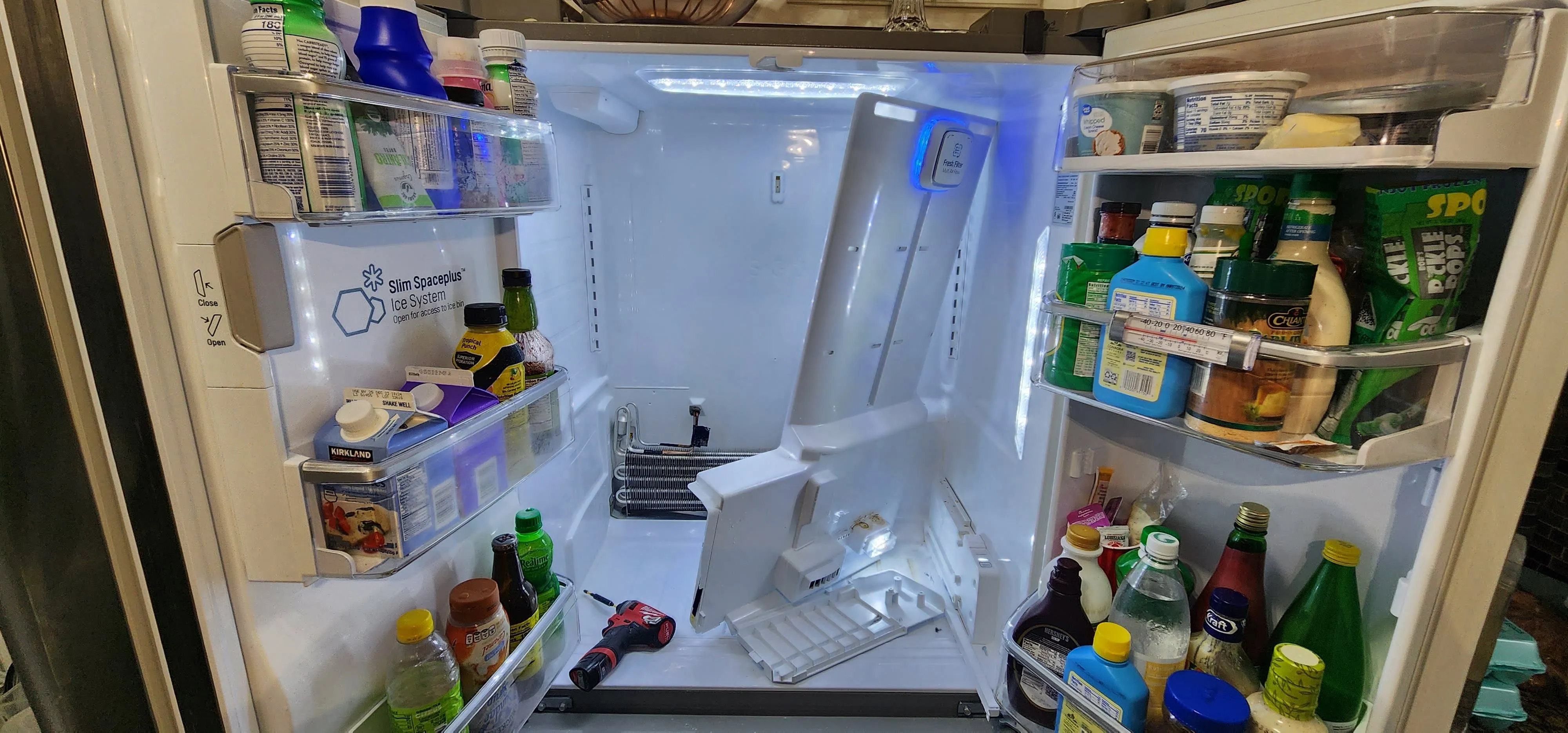Refrigerator with a cooling issue