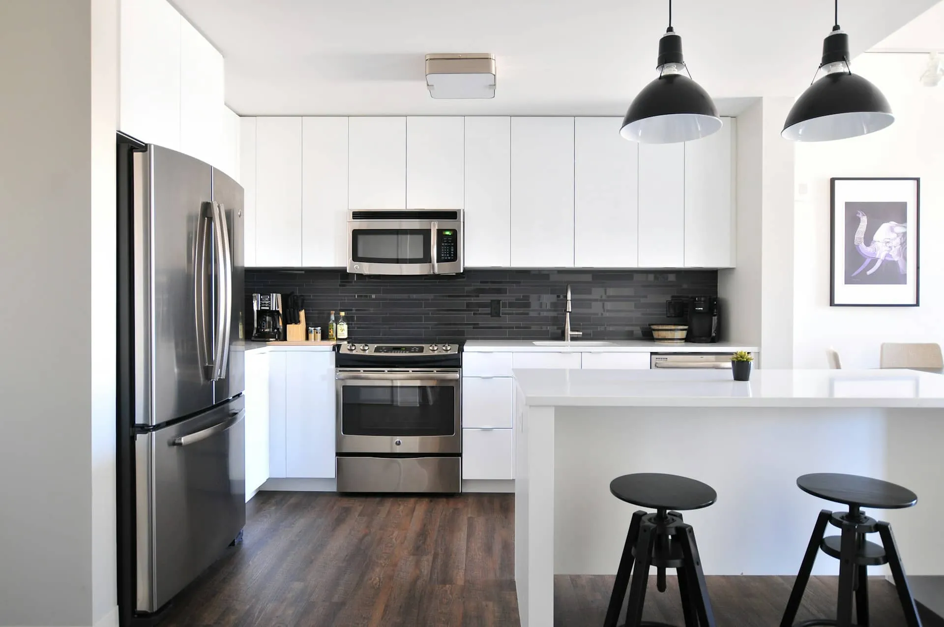 Kitchen with appliances